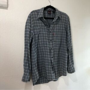 BUGLE BOY flannel shirt long sleeve size: blue, black